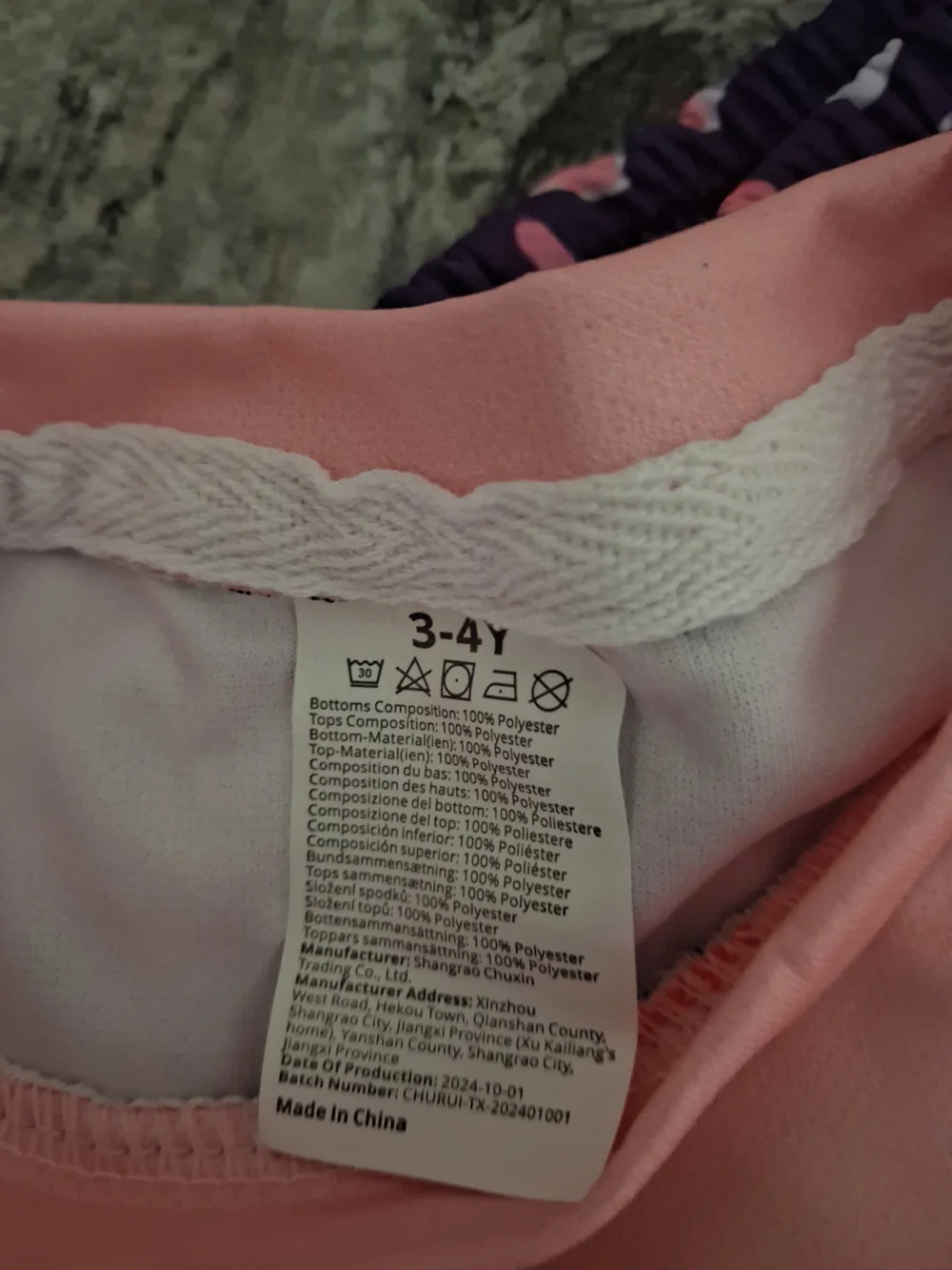 Kids Pink Tee and Purple Floral Shorts Set - Unbranded